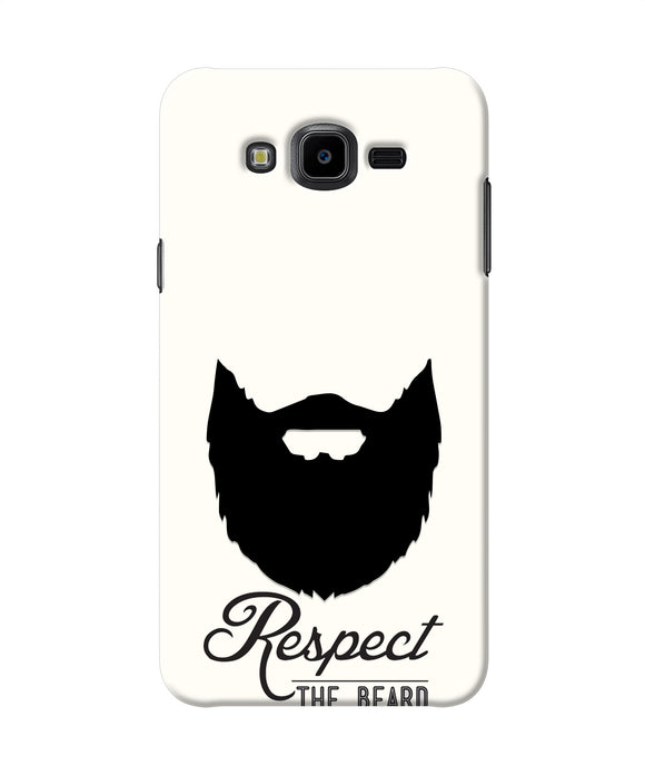 Respect the Beard Samsung J7 Nxt Real 4D Back Cover