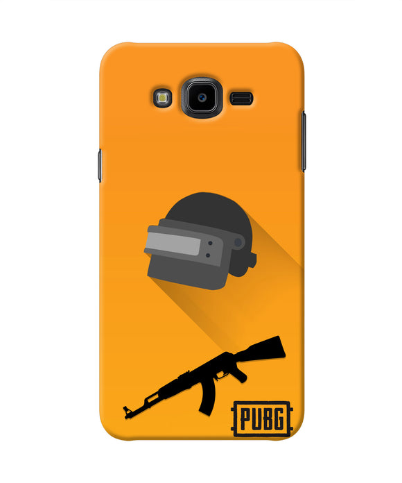 PUBG Helmet and Gun Samsung J7 Nxt Real 4D Back Cover