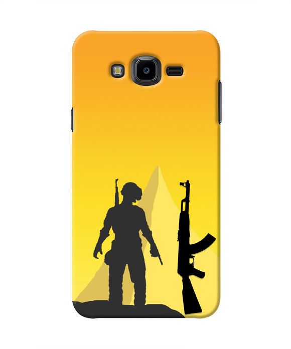 PUBG Silhouette Samsung J7 Nxt Real 4D Back Cover