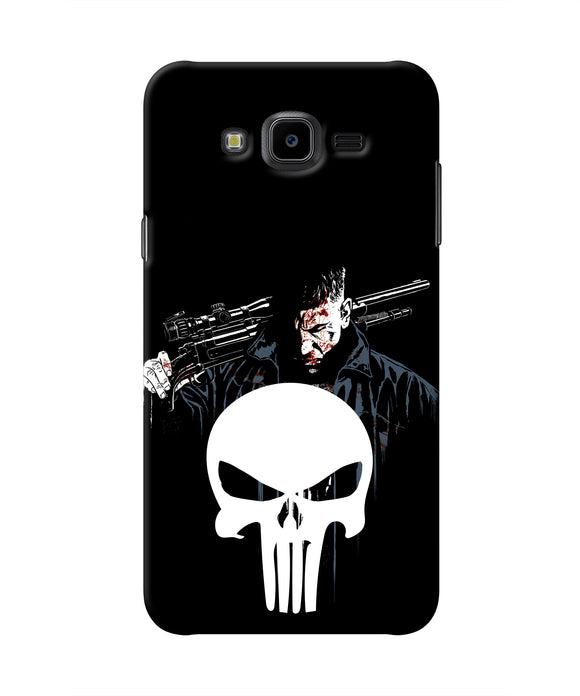 Punisher Character Samsung J7 Nxt Real 4D Back Cover