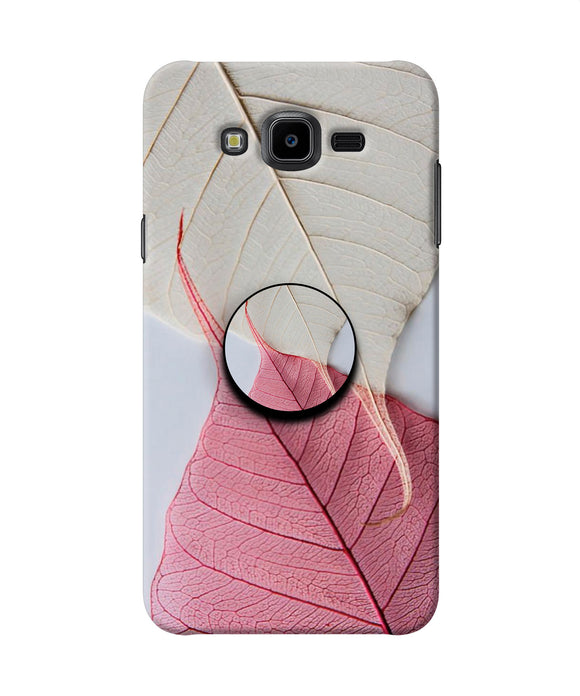 White Pink Leaf Samsung J7 Nxt Pop Case