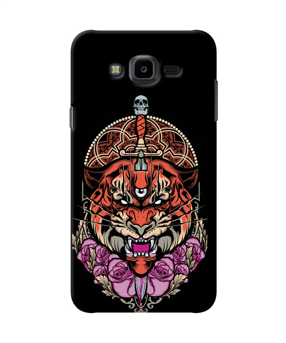 Abstract Tiger Samsung J7 Nxt Back Cover