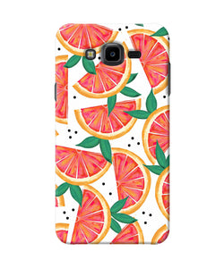 Abstract Orange Print Samsung J7 Nxt Back Cover