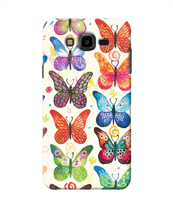 Abstract Butterfly Print Samsung J7 Nxt Back Cover