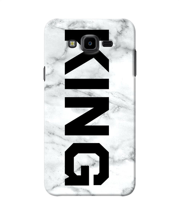 King Marble Text Samsung J7 Nxt Back Cover