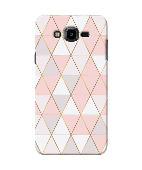 Abstract Pink Triangle Pattern Samsung J7 Nxt Back Cover