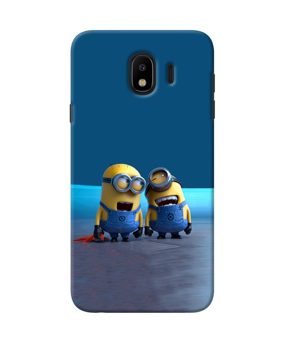 Minion Laughing Samsung J4 Back Cover