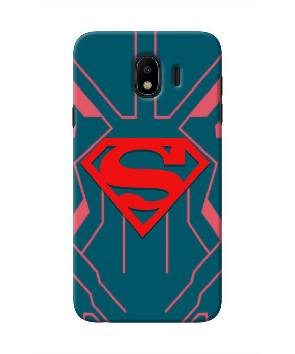 Superman Techno Samsung J4 Real 4D Back Cover