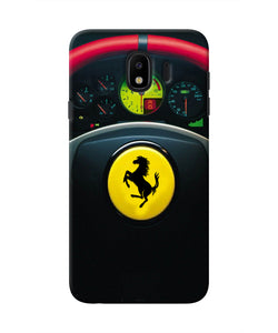 Ferrari Steeriing Wheel Samsung J4 Real 4D Back Cover