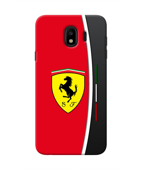 Ferrari Abstract Red Samsung J4 Real 4D Back Cover