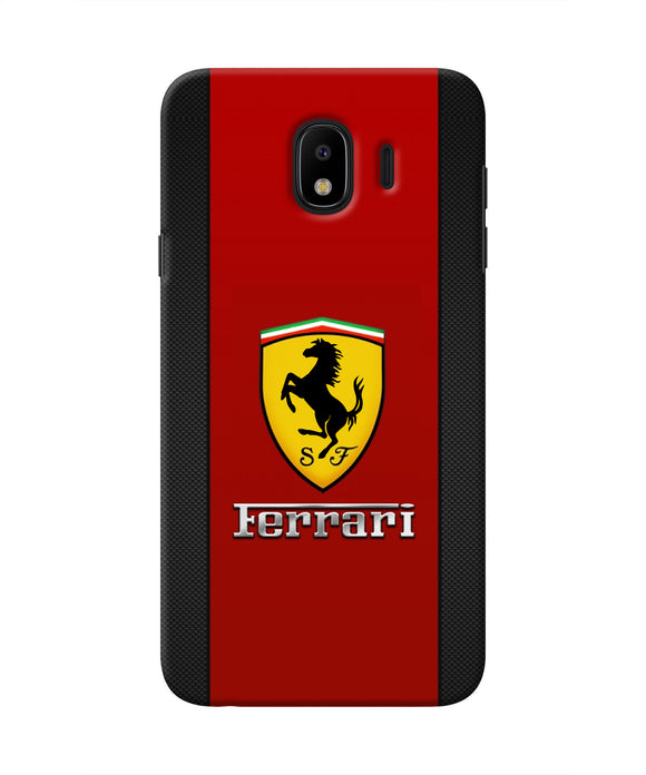 Ferrari Abstract Maroon Samsung J4 Real 4D Back Cover