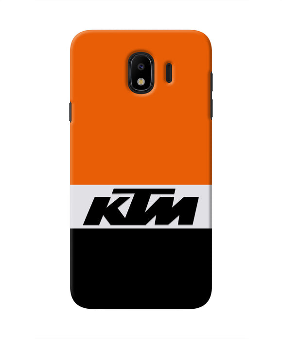 KTM Colorblock Samsung J4 Real 4D Back Cover