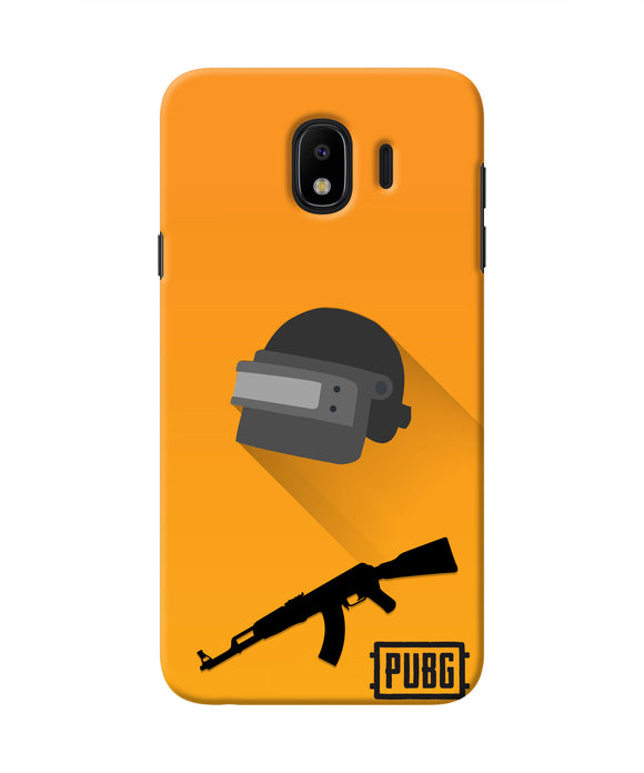PUBG Helmet and Gun Samsung J4 Real 4D Back Cover