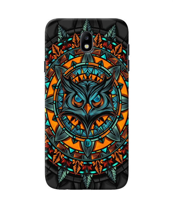 Angry Owl Art Samsung J7 Pro Back Cover