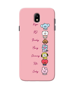 BTS names Samsung J7 Pro Back Cover Case Online at Best Price