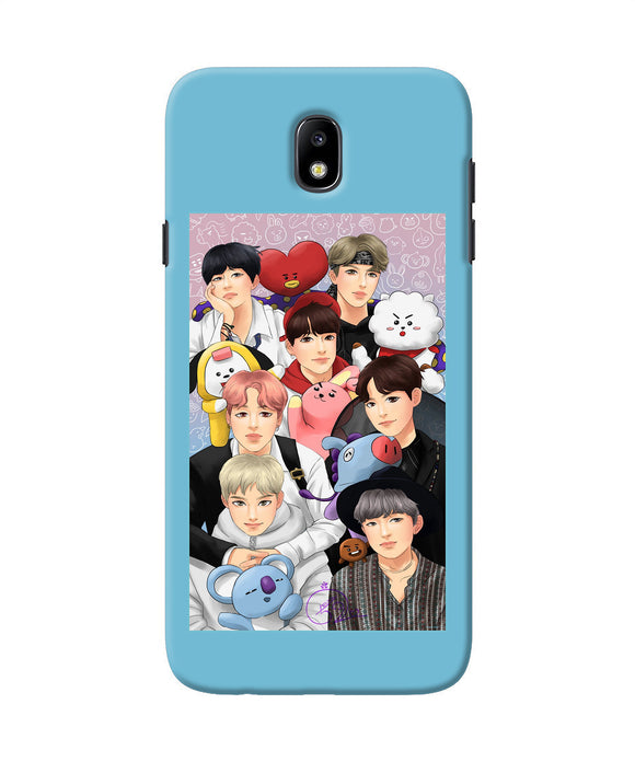 BTS with animals Samsung J7 Pro Back Cover