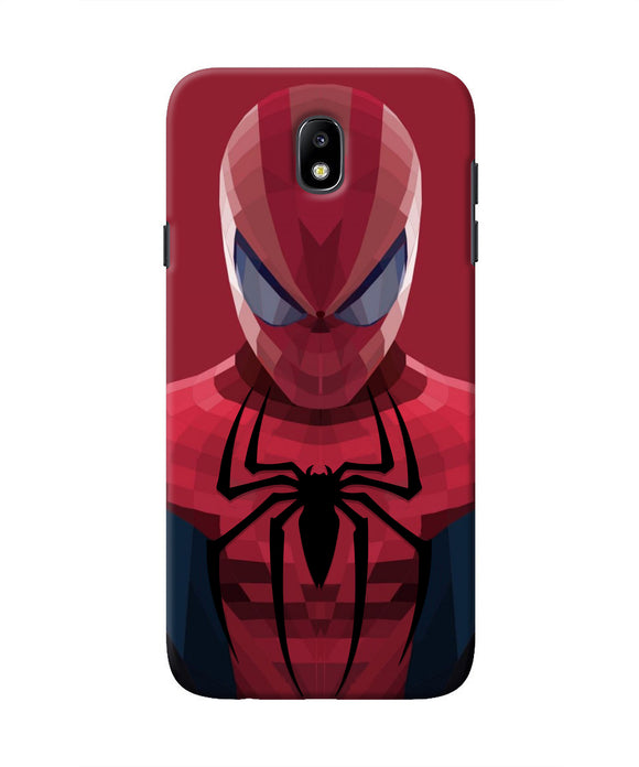 Spiderman Art Samsung J7 Pro Real 4D Back Cover