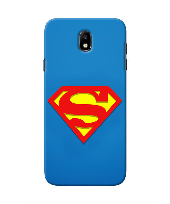 Superman Blue Samsung J7 Pro Real 4D Back Cover