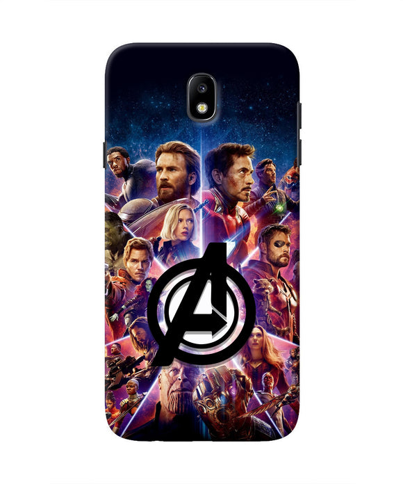 Avengers Superheroes Samsung J7 Pro Real 4D Back Cover