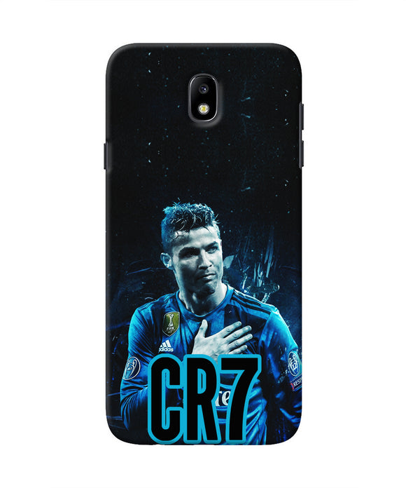 Christiano Ronaldo Blue Samsung J7 Pro Real 4D Back Cover