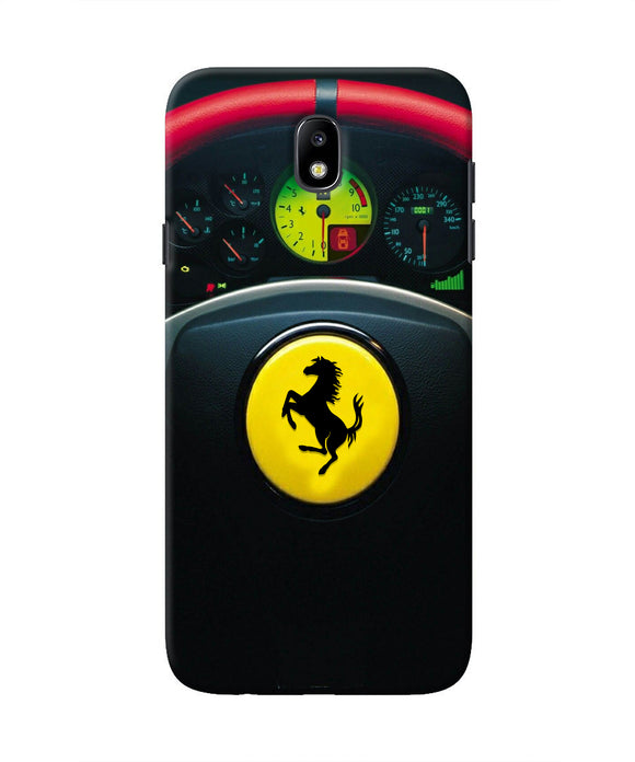 Ferrari Steeriing Wheel Samsung J7 Pro Real 4D Back Cover