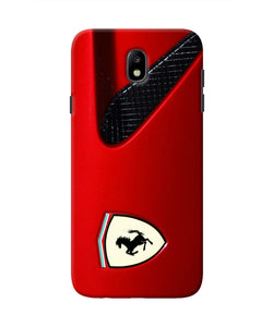 Ferrari Hood Samsung J7 Pro Real 4D Back Cover