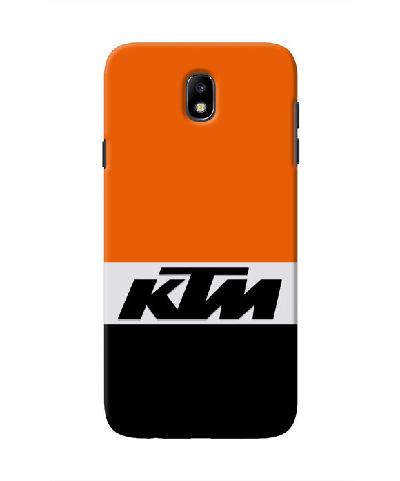 KTM Colorblock Samsung J7 Pro Real 4D Back Cover