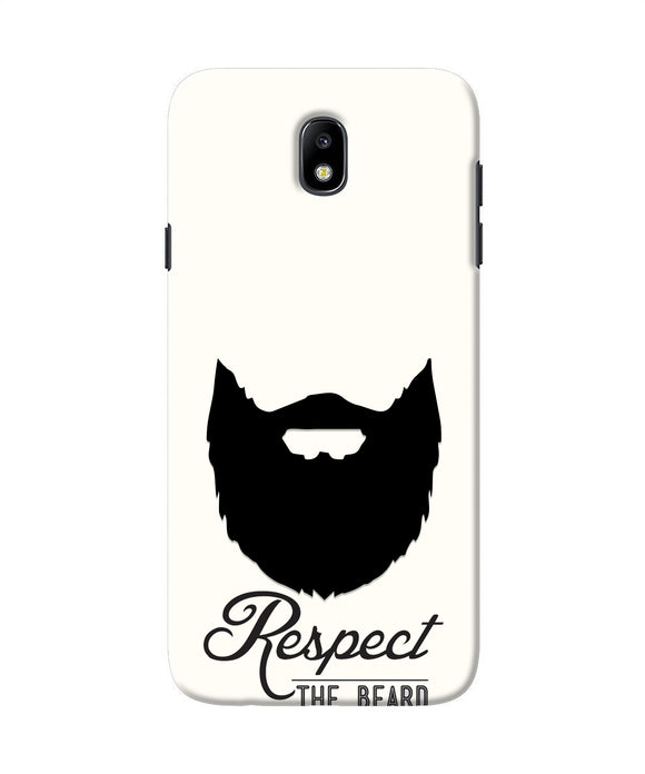 Respect the Beard Samsung J7 Pro Real 4D Back Cover