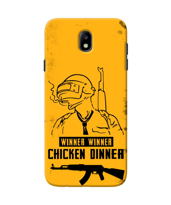 PUBG Chicken Dinner Samsung J7 Pro Real 4D Back Cover