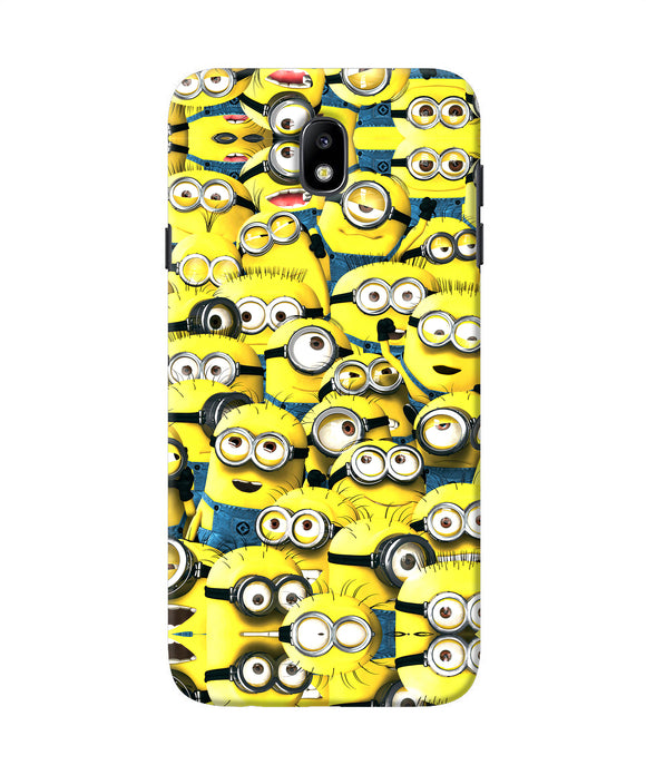 Minions Mini Crowd Samsung J7 Pro Back Cover