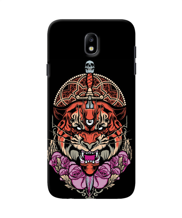 Abstract Tiger Samsung J7 Pro Back Cover