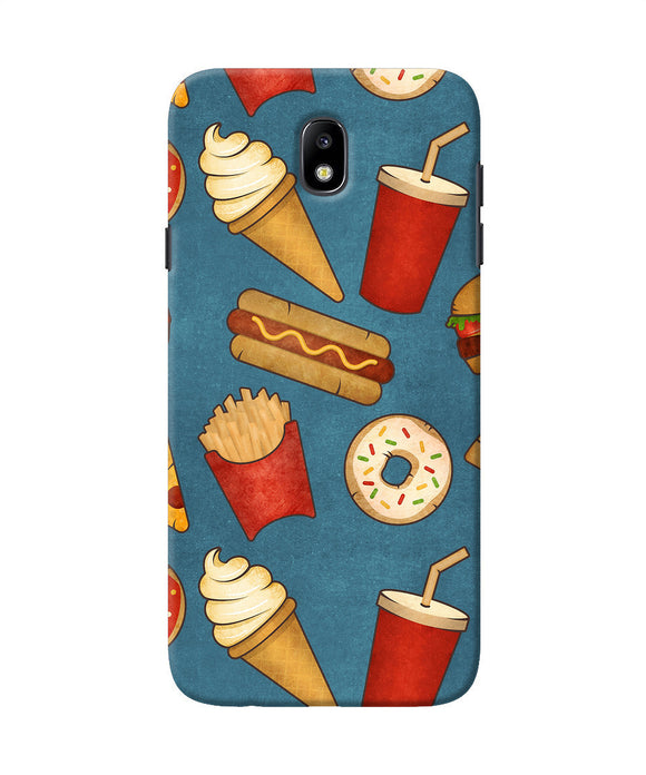 Abstract Food Print Samsung J7 Pro Back Cover