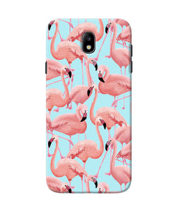 Abstract Sheer Bird Print Samsung J7 Pro Back Cover