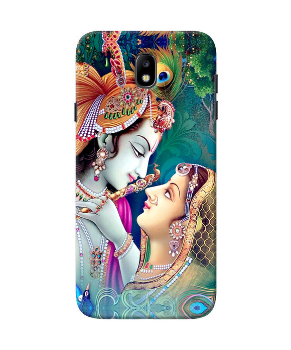 Lord Radha Krishna Paint Samsung J7 Pro Back Cover