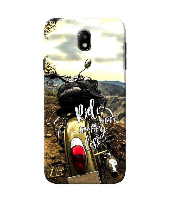 Ride More Worry Less Samsung J7 Pro Back Cover