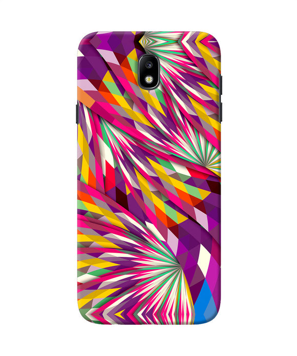 Abstract Colorful Print Samsung J7 Pro Back Cover