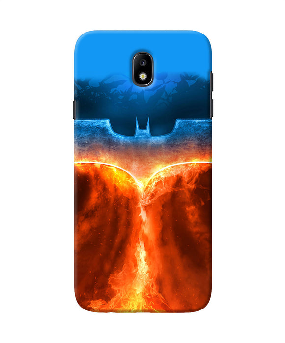 Burning Batman Logo Samsung J7 Pro Back Cover