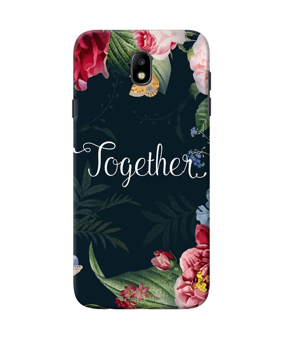 Together Flower Samsung J7 Pro Back Cover