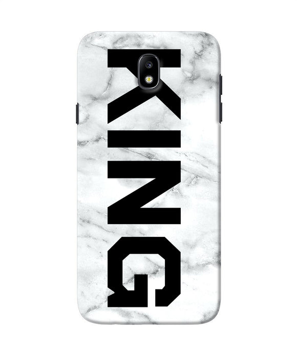 King Marble Text Samsung J7 Pro Back Cover
