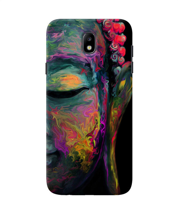 Buddha Face Painting Samsung J7 Pro Back Cover