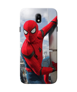 Spiderman On The Wall Samsung J7 Pro Back Cover