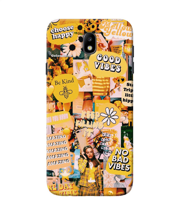 Good Vibes Poster Samsung J7 Pro Back Cover