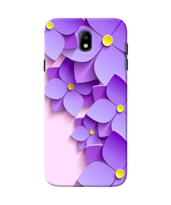 Violet Flower Craft Samsung J7 Pro Back Cover