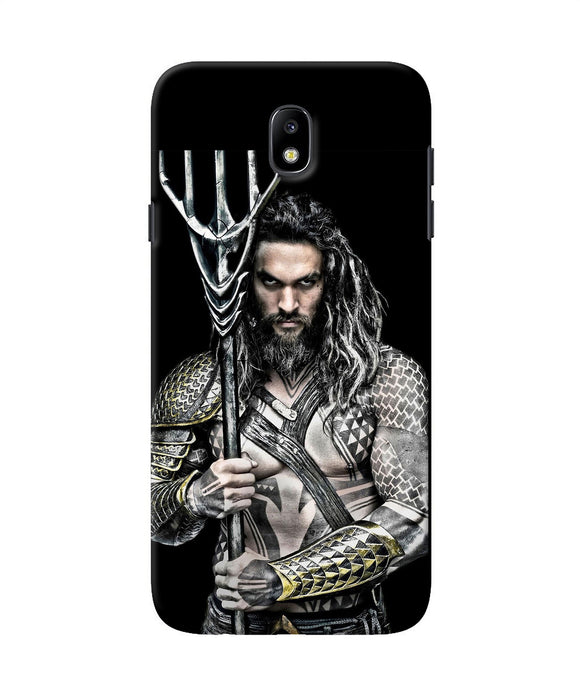 Aquaman Trident Black Samsung J7 Pro Back Cover