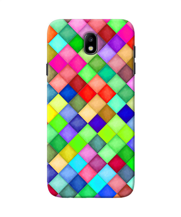 Abstract Colorful Squares Samsung J7 Pro Back Cover