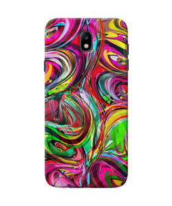 Abstract Colorful Ink Samsung J7 Pro Back Cover