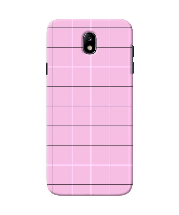 Pink Square Print Samsung J7 Pro Back Cover