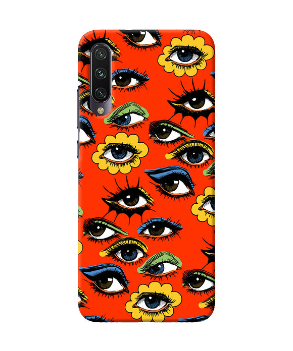 Abstract Eyes Pattern Mi A3 Back Cover