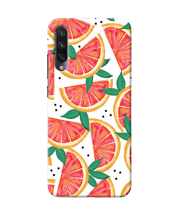 Abstract Orange Print Mi A3 Back Cover