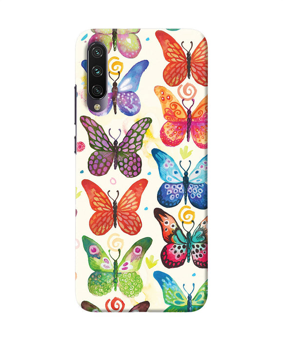 Abstract Butterfly Print Mi A3 Back Cover